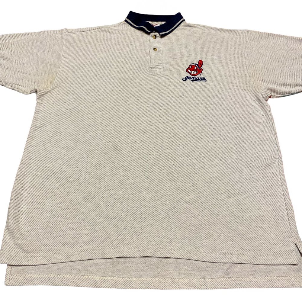 Cleveland Guardians Vintage True Fan Team Polo | Men's Large